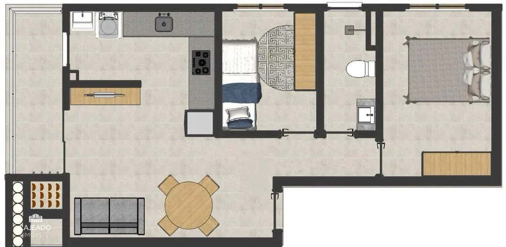 Apartamento, 2 quartos, 54 m² - Foto 5