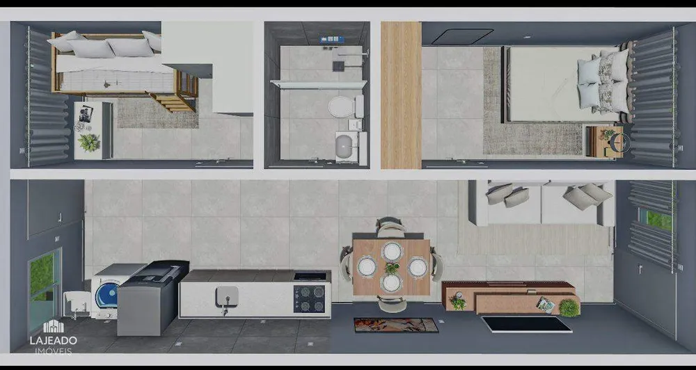 Casa, 2 quartos, 50 m² - Foto 2