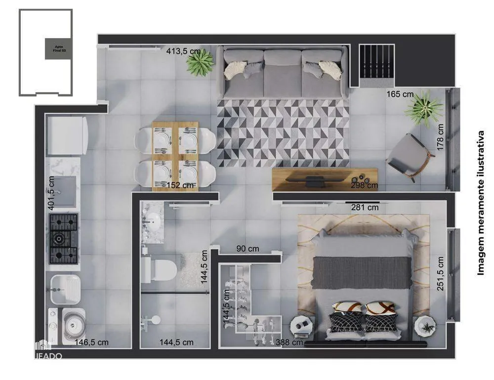 Apartamento, 2 quartos, 56 m² - Foto 15