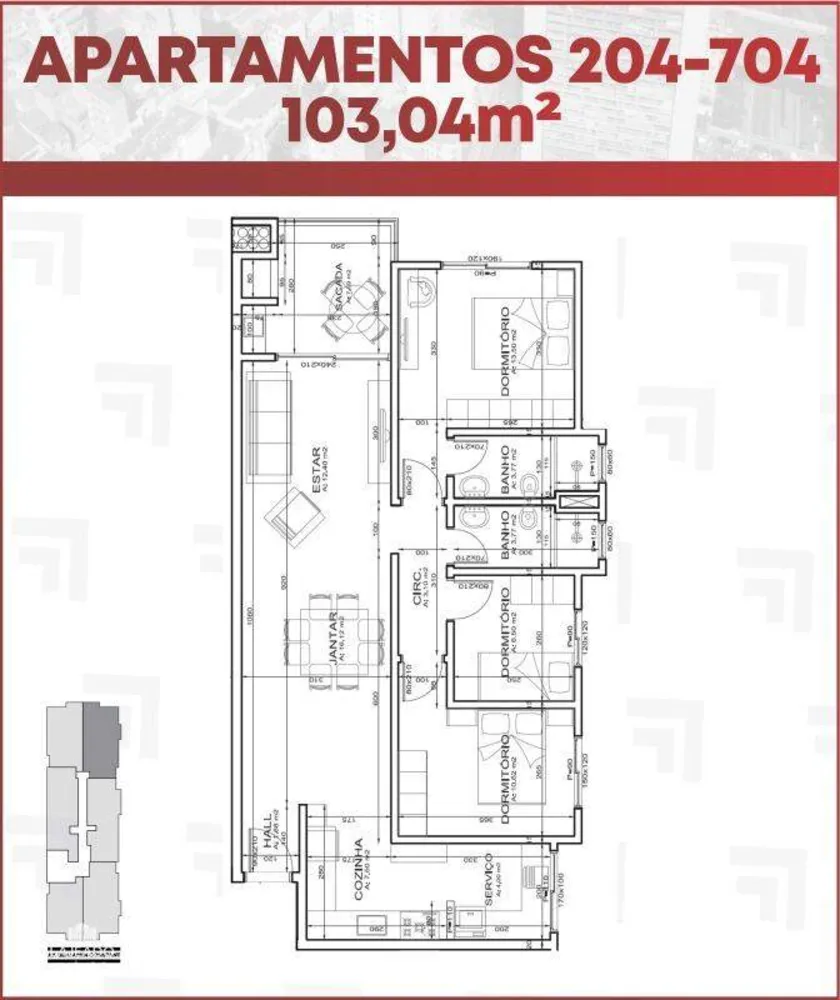 Apartamento, 3 quartos, 102 m² - Foto 4