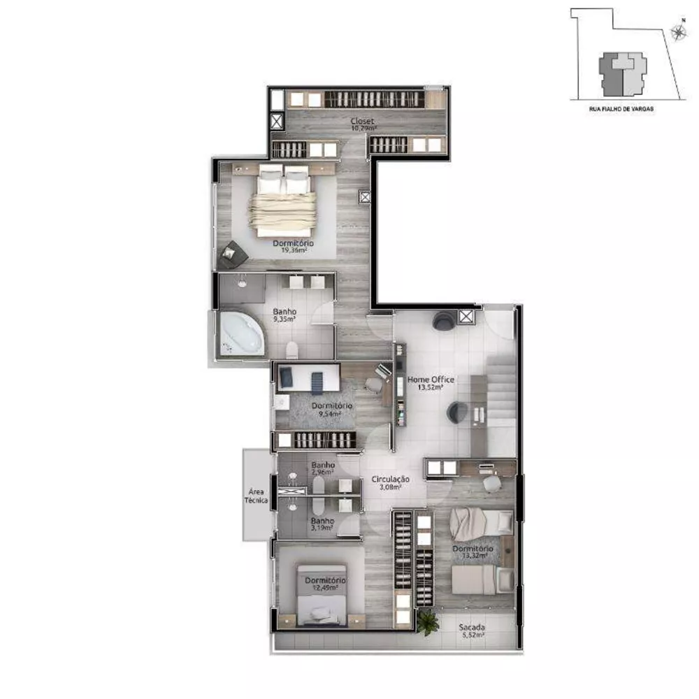 Apartamento à venda com 4 quartos, 249m² - Foto 6