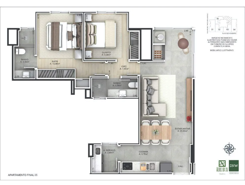 Apartamento, 2 quartos, 74 m² - Foto 6
