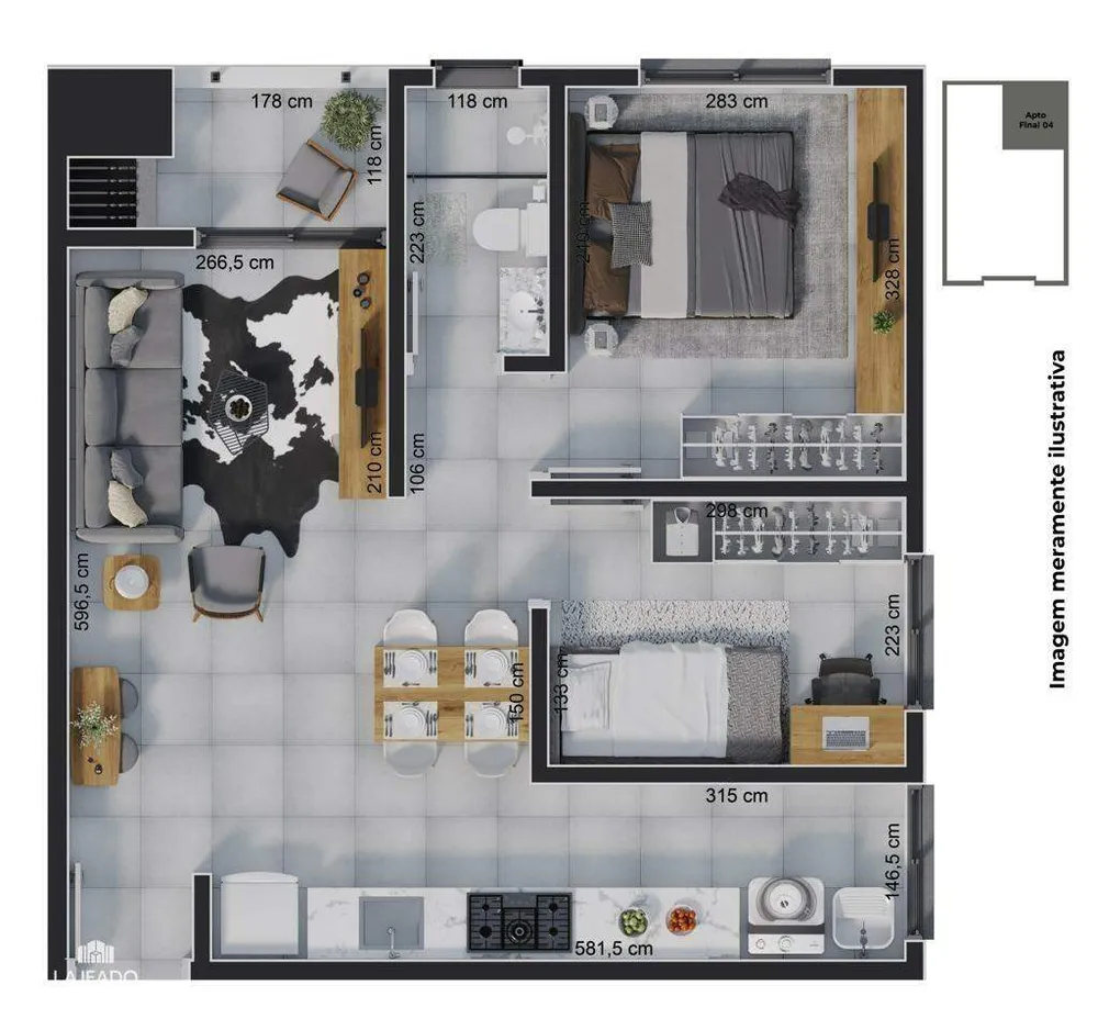 Apartamento, 1 quarto, 38 m² - Foto 6