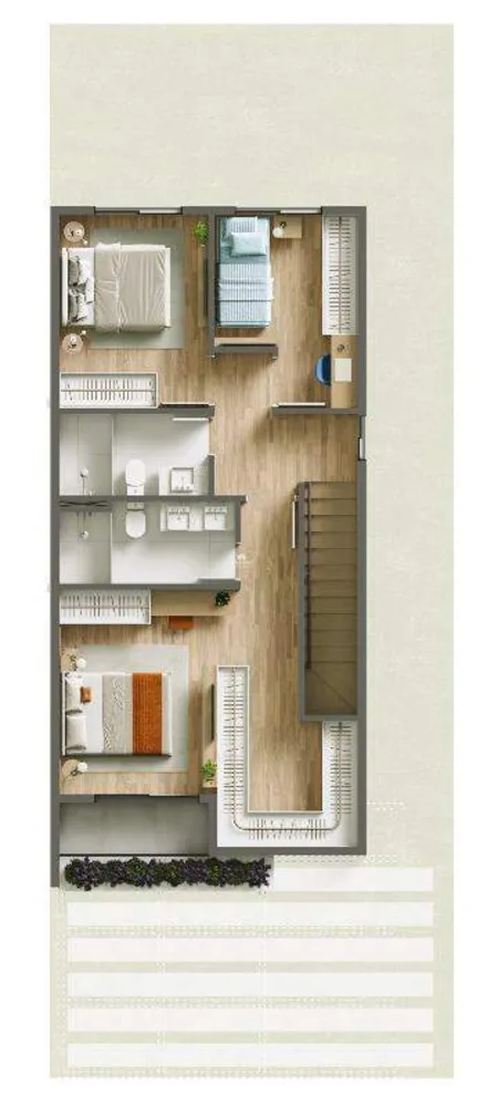 Sobrado, 2 quartos, 92 m² - Foto 1
