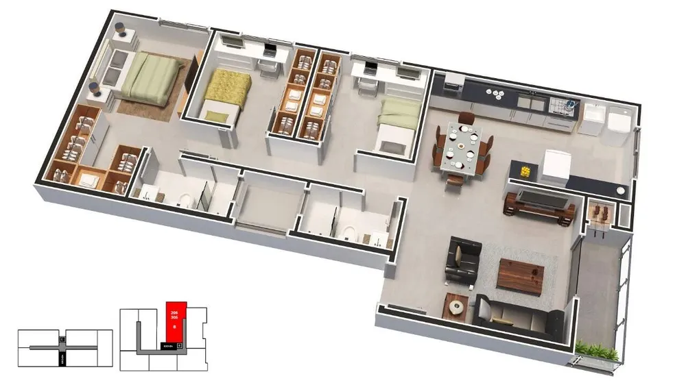 Apartamento, 3 quartos, 119 m² - Foto 4