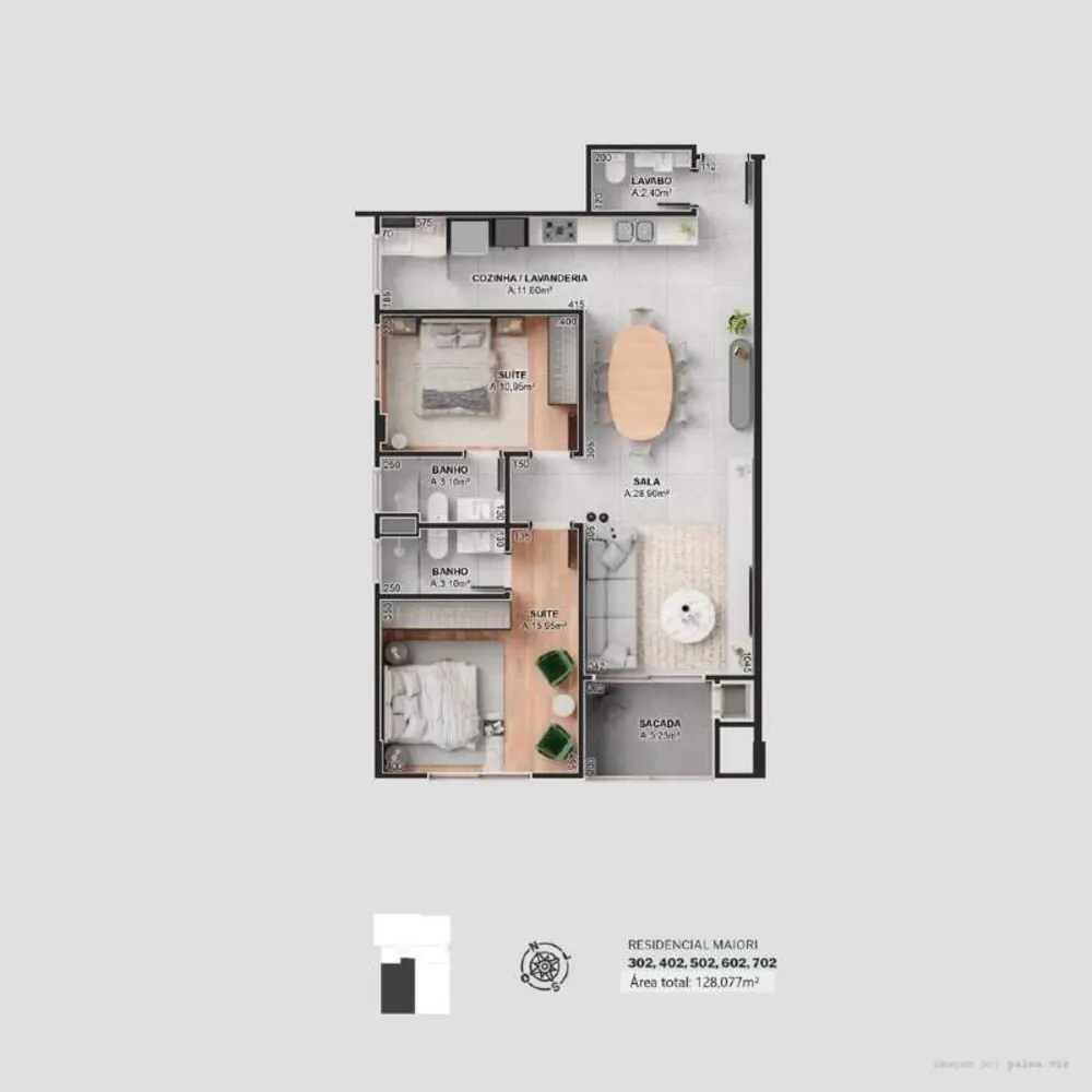 Apartamento, 135 m² - Foto 1
