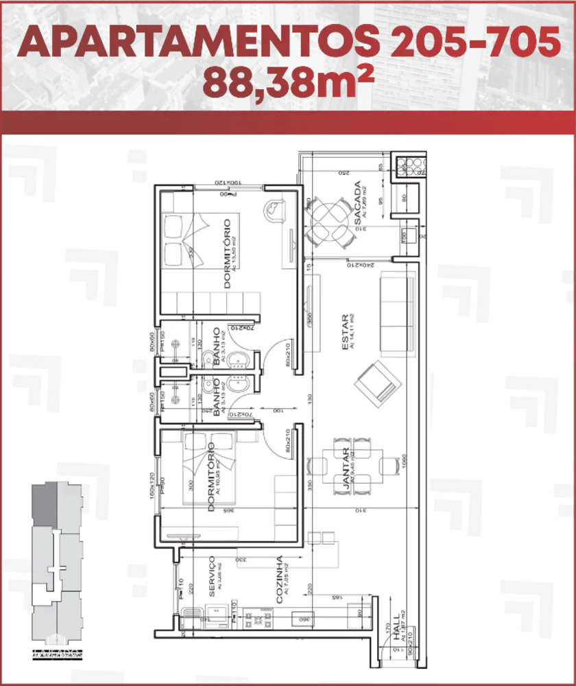 Apartamento, 3 quartos, 102 m² - Foto 12