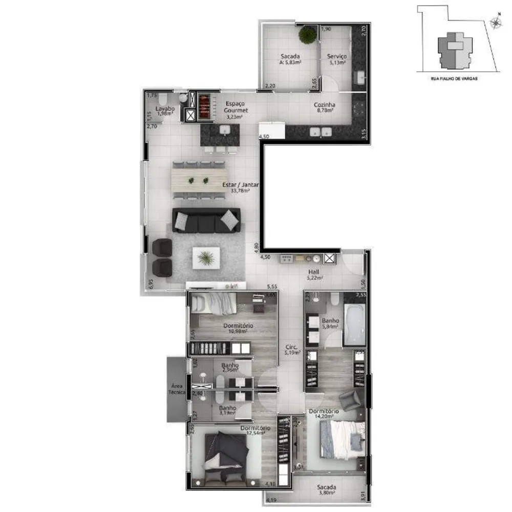 Apartamento, 3 quartos, 143 m² - Foto 12