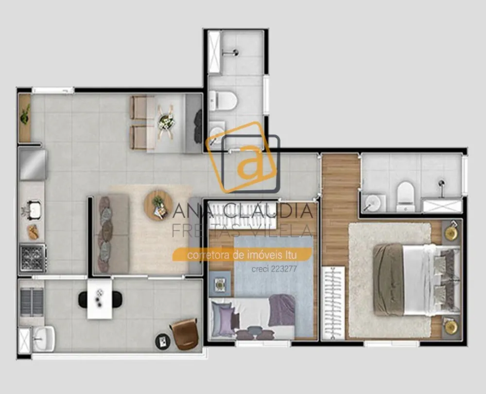 Apartamento, 2 quartos, 47 m² - Foto 22