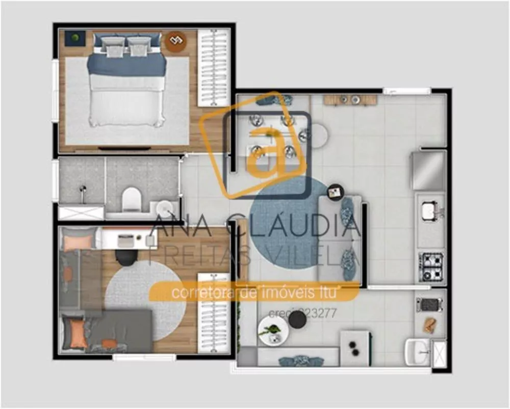 Apartamento, 2 quartos, 45 m² - Foto 4
