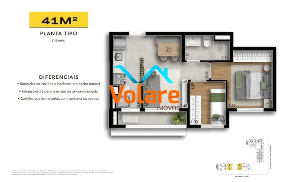 Apartamento, 2 quartos, 41 m² - Foto 20