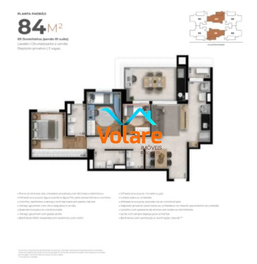 Apartamento, 3 quartos, 84 m² - Foto 11
