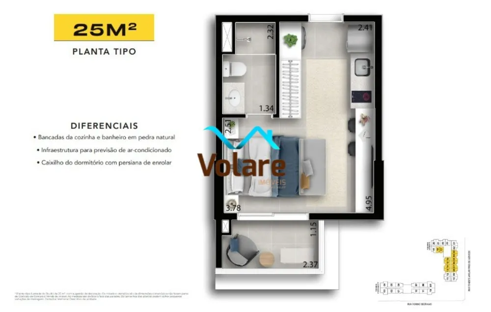 Apartamento, 1 quarto, 25 m² - Foto 8