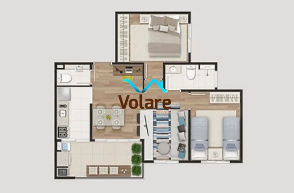 Apartamento à venda com 2 quartos, 57m² - Foto 6