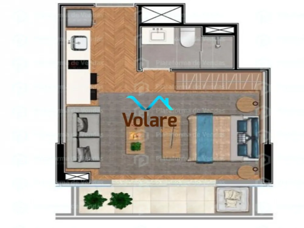 Flat/Apart Hotel, 1 quarto, 32 m² - Foto 16