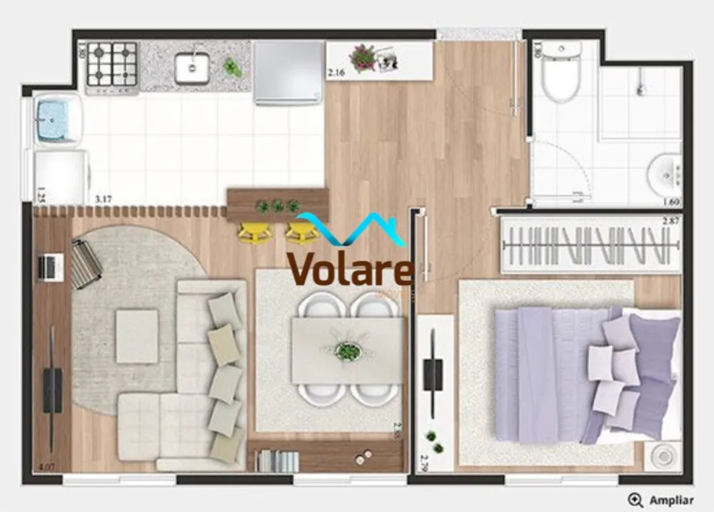 Apartamento, 1 quarto, 37 m² - Foto 12