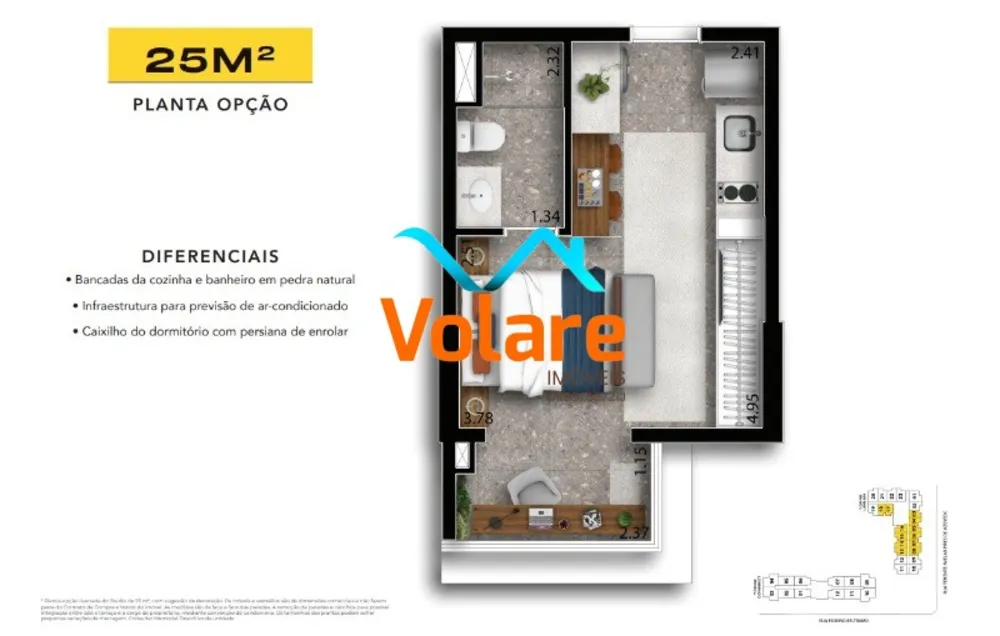 Apartamento, 1 quarto, 25 m² - Foto 28