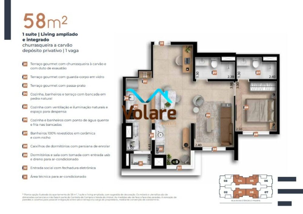 Apartamento, 2 quartos, 58 m² - Foto 11