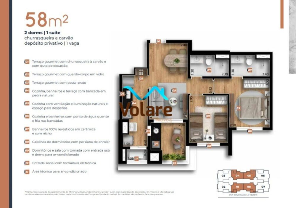 Apartamento, 2 quartos, 58 m² - Foto 19