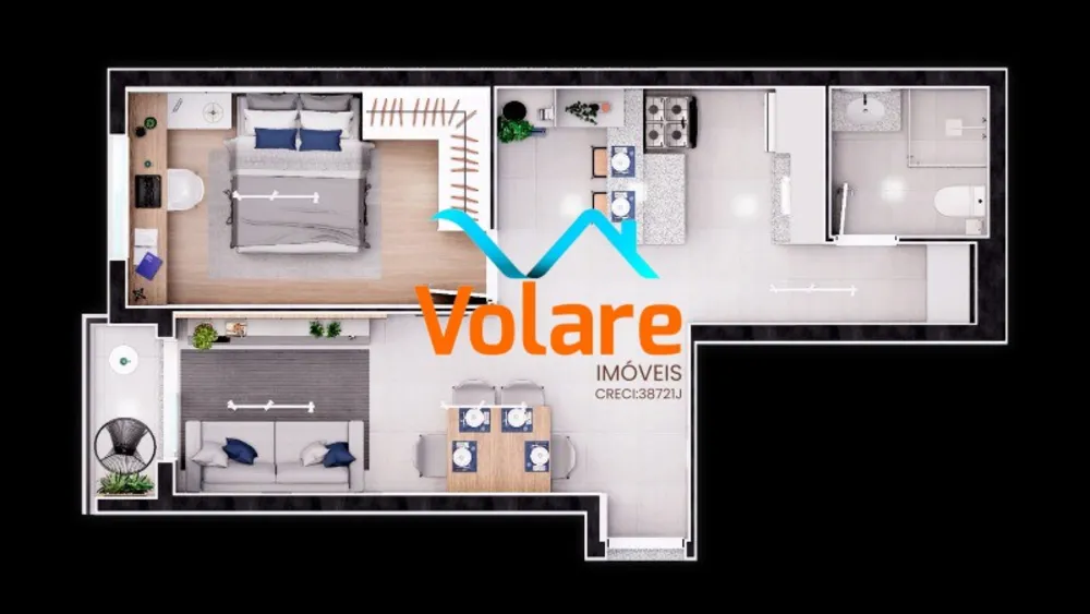 Apartamento, 1 quarto, 46 m² - Foto 4