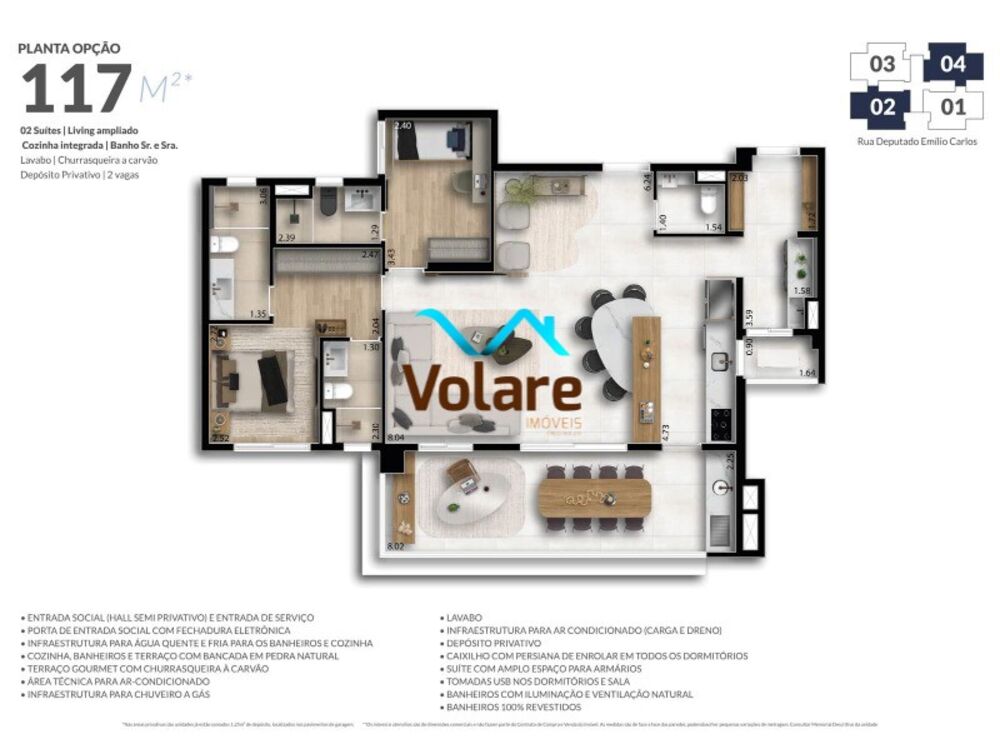 Apartamento, 3 quartos, 117 m² - Foto 4