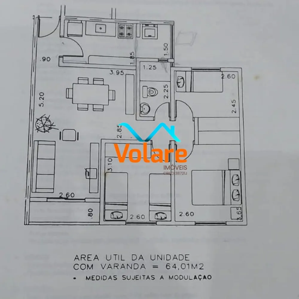 Apartamento, 3 quartos, 64 m² - Foto 4