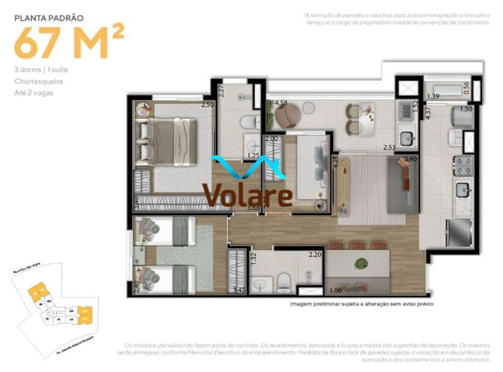 Apartamento, 3 quartos, 67 m² - Foto 9