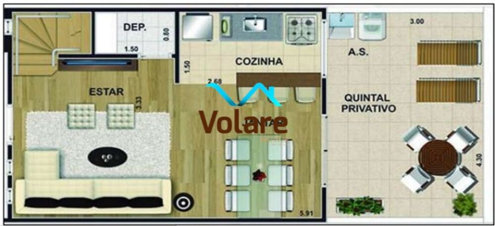 Casa de Condomínio, 2 quartos - Foto 2