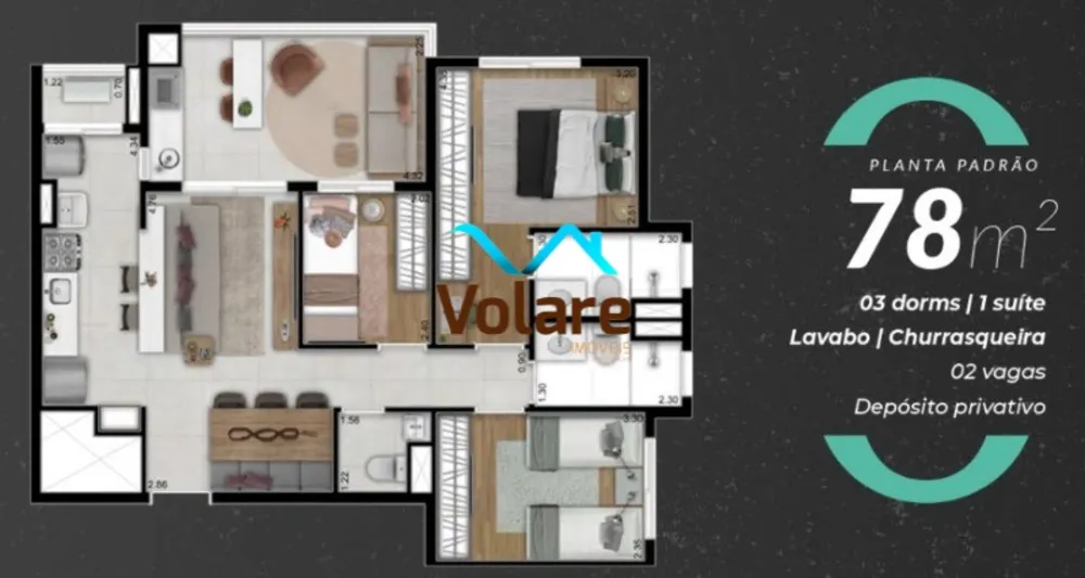 Apartamento, 3 quartos, 78 m² - Foto 5