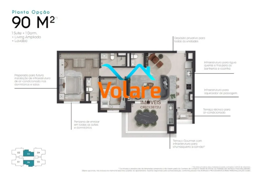 Apartamento, 3 quartos, 90 m² - Foto 3