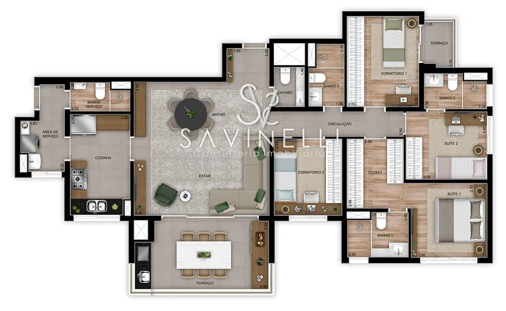 Apartamento, 3 quartos, 82 m² - Foto 4