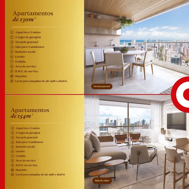 Apartamento à venda com 4 quartos, 154m² - Foto 1