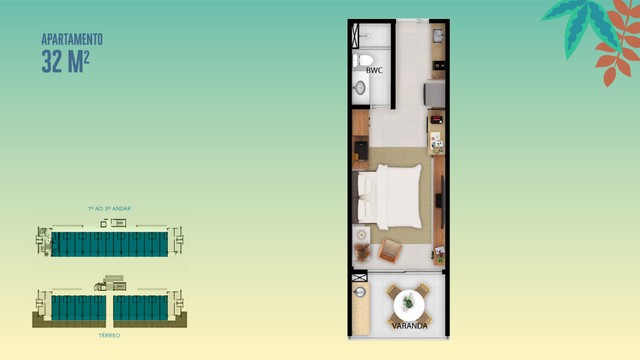 Apartamento à venda com 2 quartos, 63m² - Foto 5