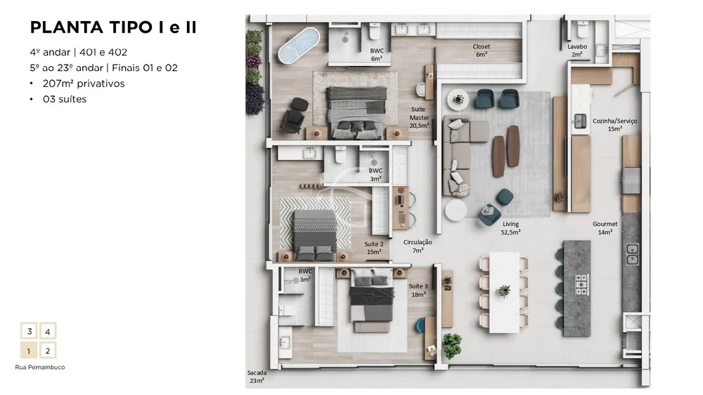 Apartamento, 3 quartos, 162 m² - Foto 12