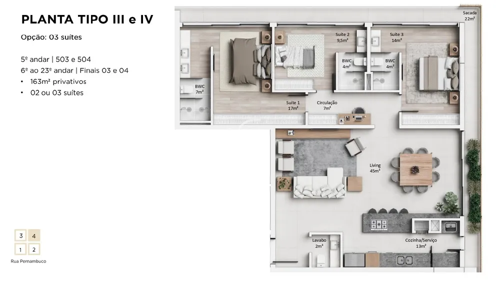 Apartamento, 3 quartos, 162 m² - Foto 13