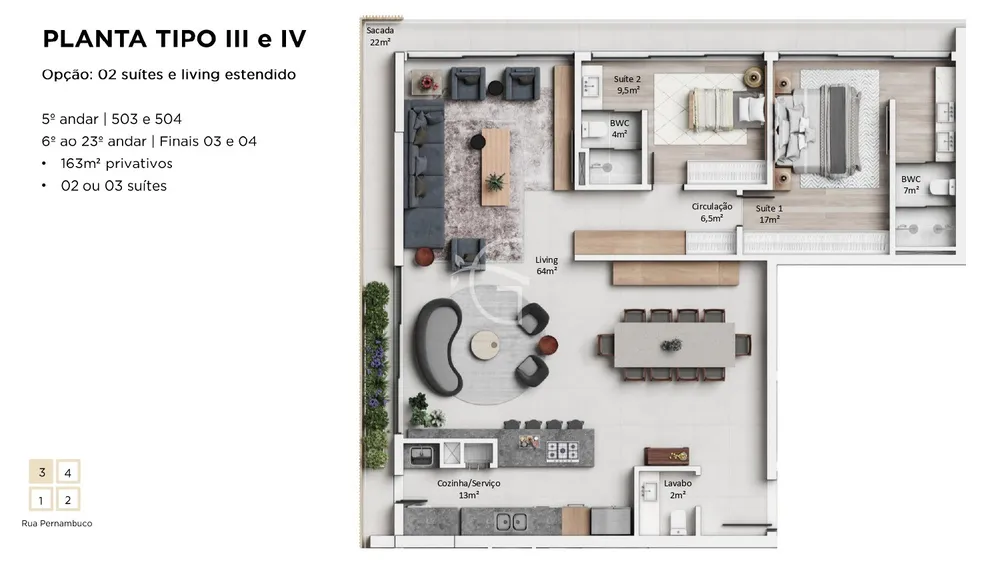 Apartamento, 3 quartos, 162 m² - Foto 14