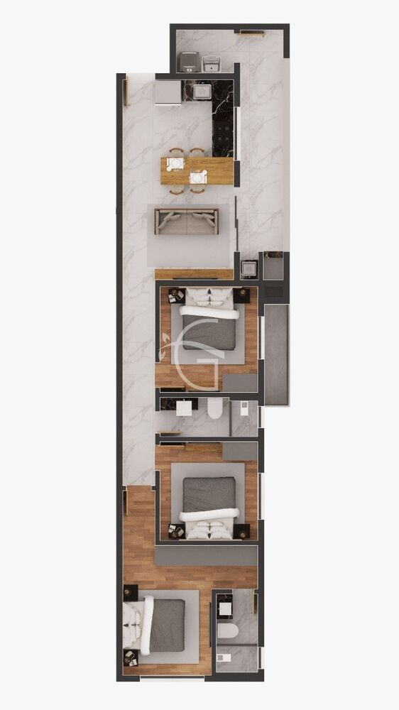 Apartamento, 2 quartos, 58 m² - Foto 3
