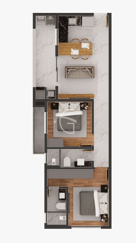 Apartamento, 2 quartos, 58 m² - Foto 4
