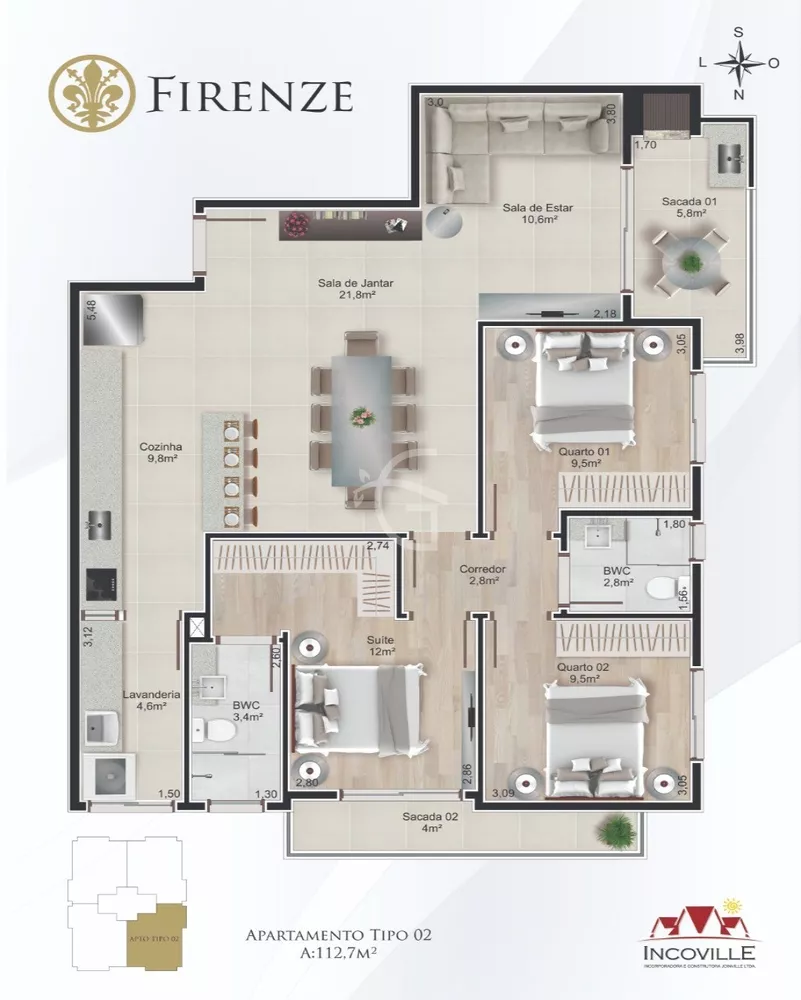 Apartamento, 3 quartos, 111 m² - Foto 10