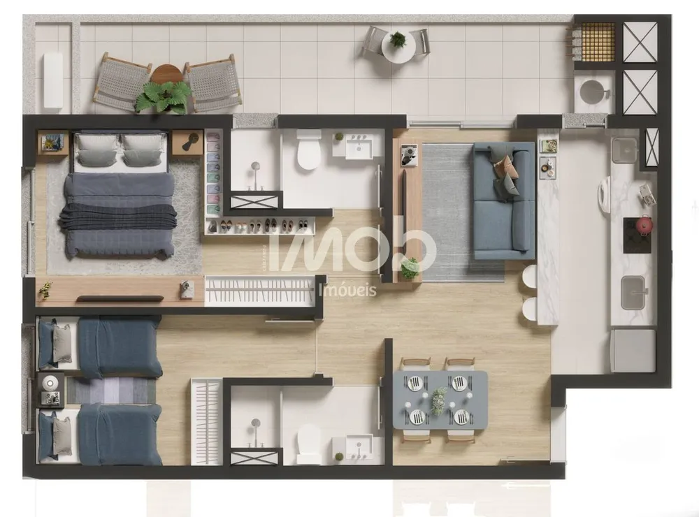 Apartamento, 2 quartos, 69 m² - Foto 19