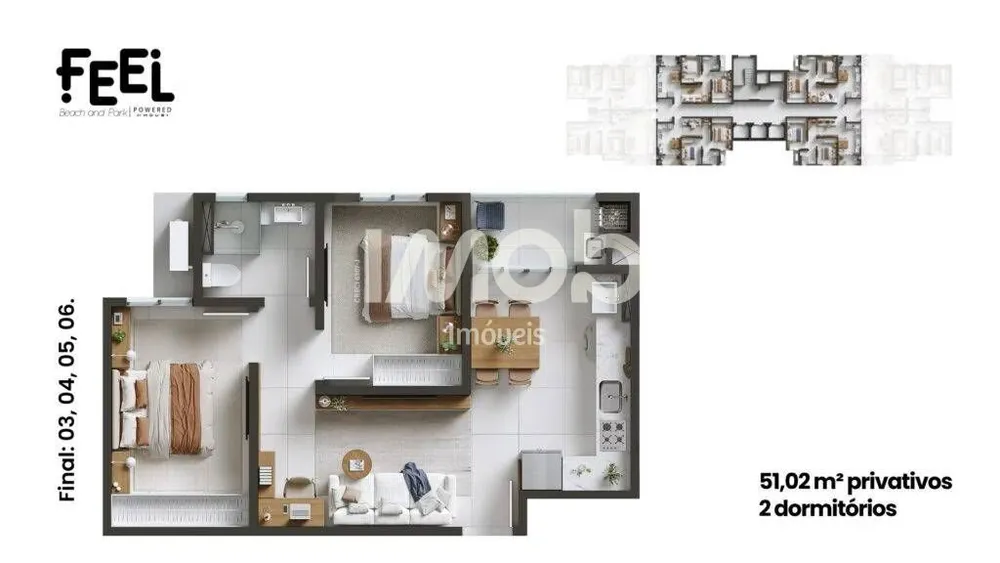 Apartamento, 2 quartos, 51 m² - Foto 12