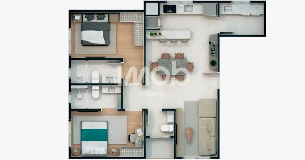 Apartamento, 2 quartos, 73 m² - Foto 7