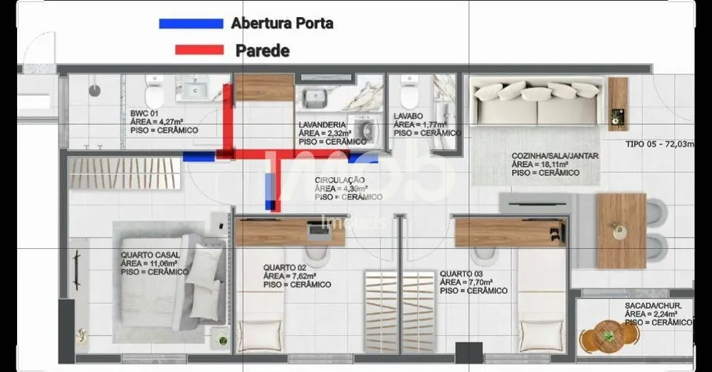 Apartamento, 3 quartos, 72 m² - Foto 15