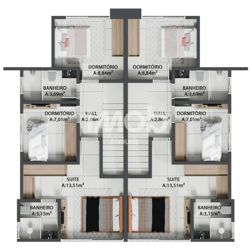Casa, 3 quartos, 136 m² - Foto 1