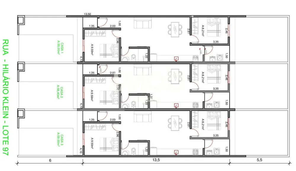 Casa, 2 quartos, 59 m² - Foto 11