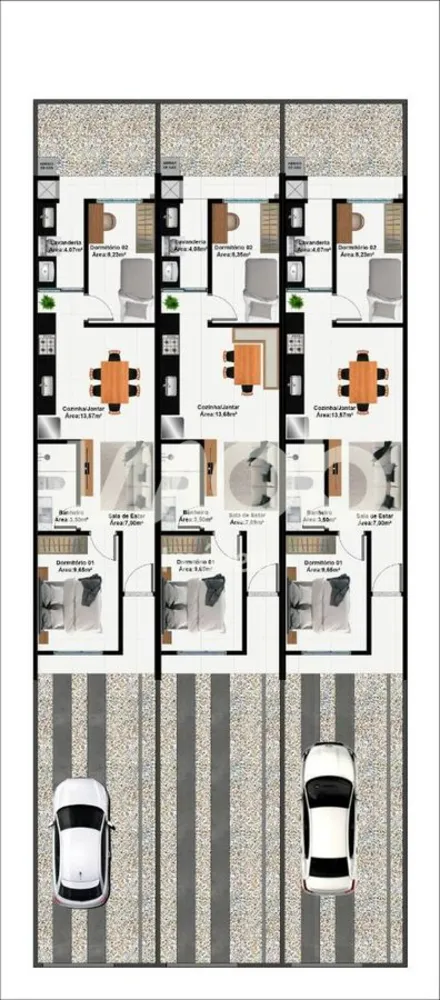 Casa, 2 quartos, 59 m² - Foto 11