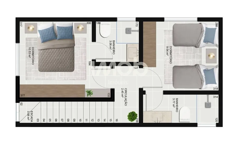 Casa, 2 quartos, 77 m² - Foto 11