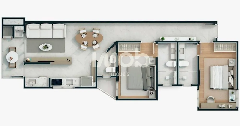Apartamento, 2 quartos, 73 m² - Foto 6
