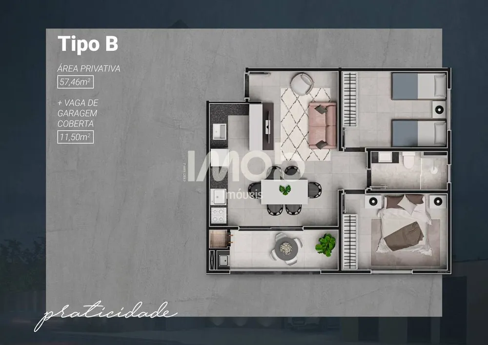Apartamento, 2 quartos, 55 m² - Foto 12
