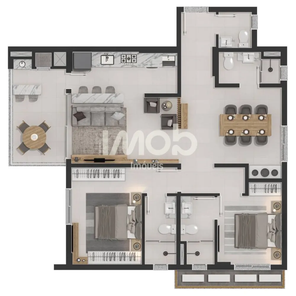 Apartamento, 2 quartos, 80 m² - Foto 17
